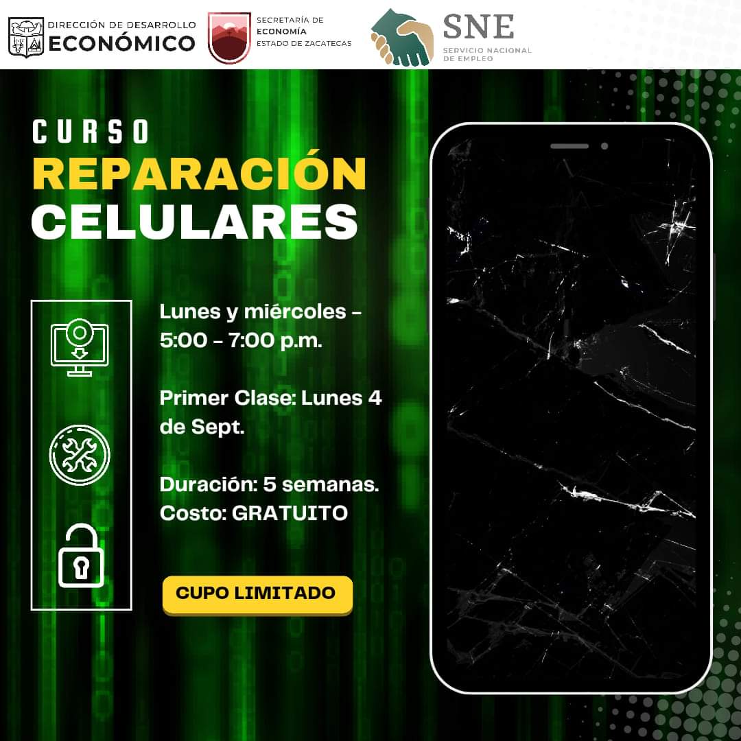 Ofrecen curso de reparación de celulares