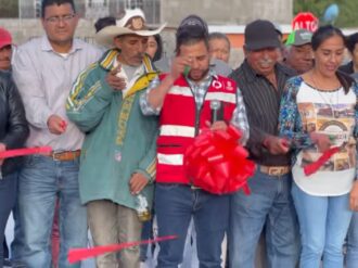 Inauguran obra en Santa Ana, Pinos