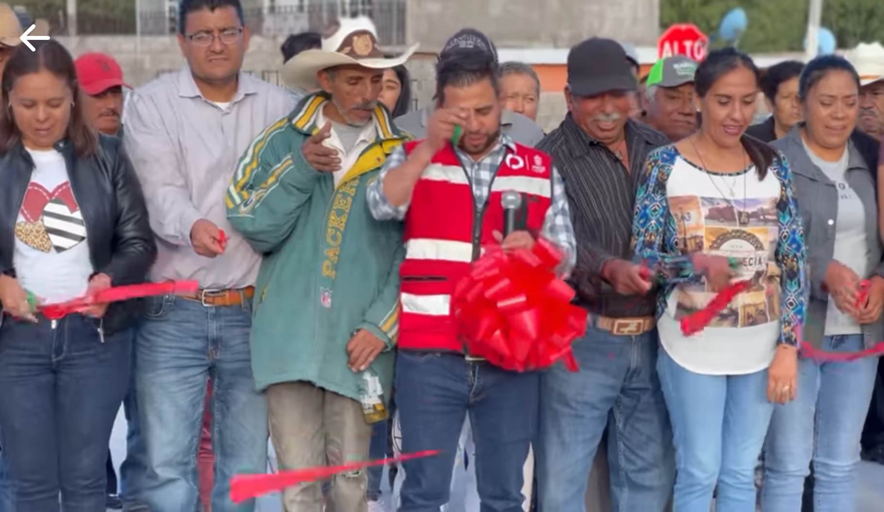 Inauguran obra en Santa Ana, Pinos