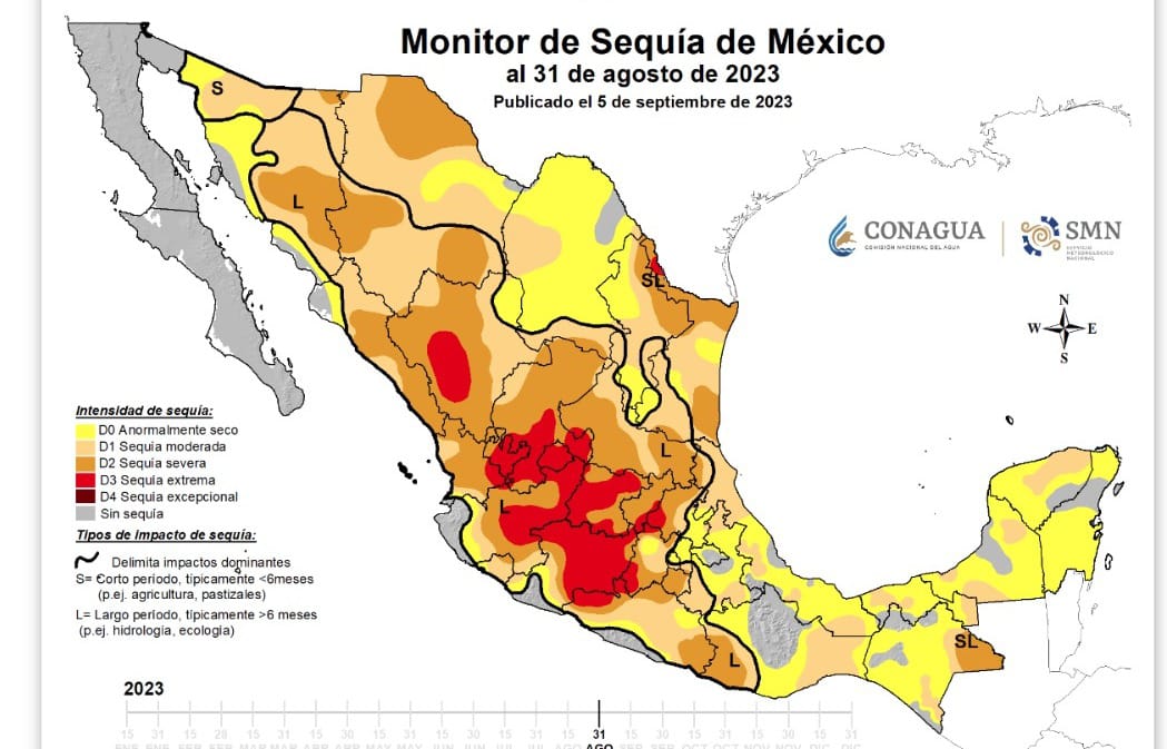 Alarmantes, niveles de sequía en Zacatecas: Conagua 