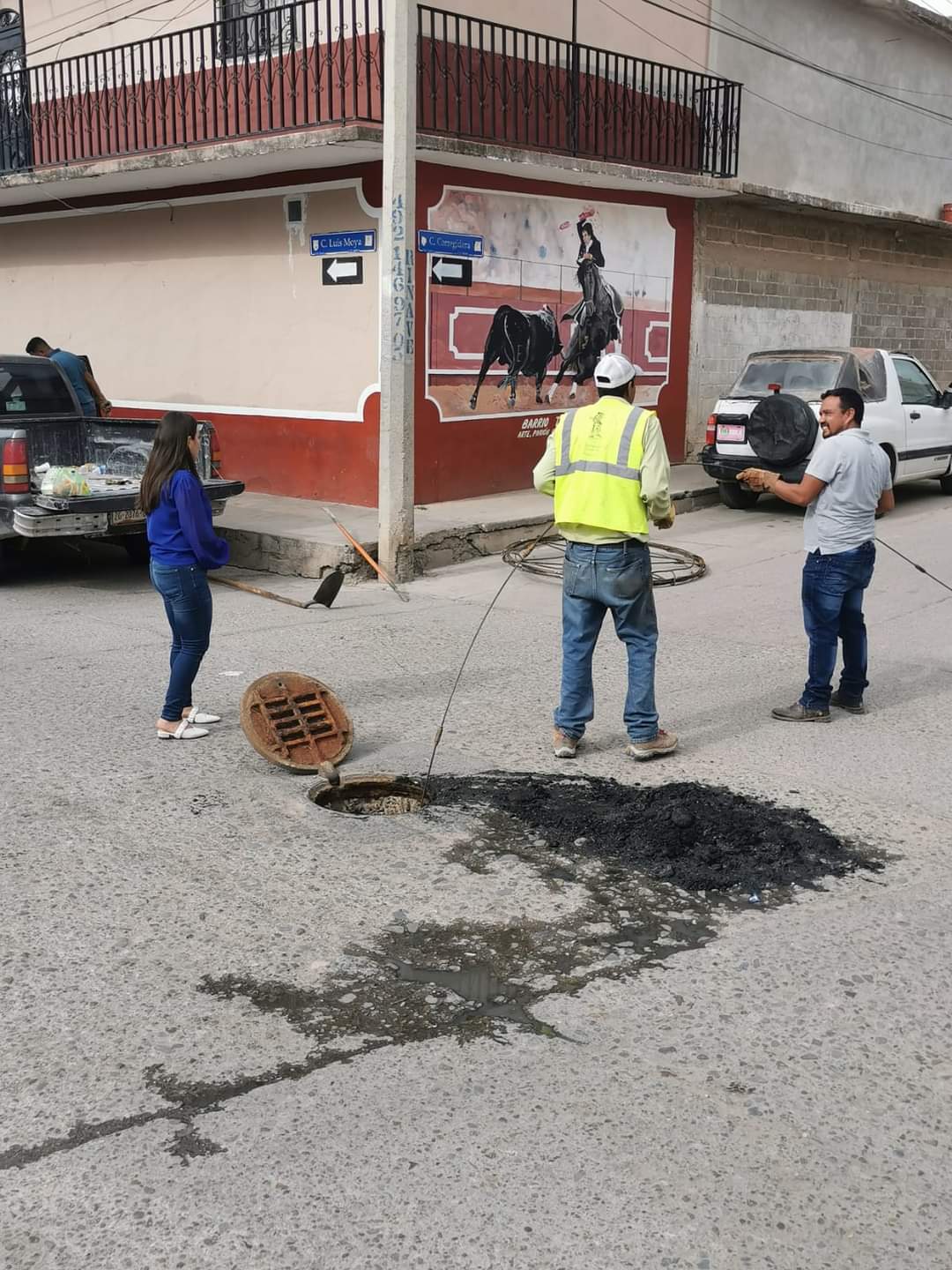 Rehabilitan drenaje en Juan Aldama 