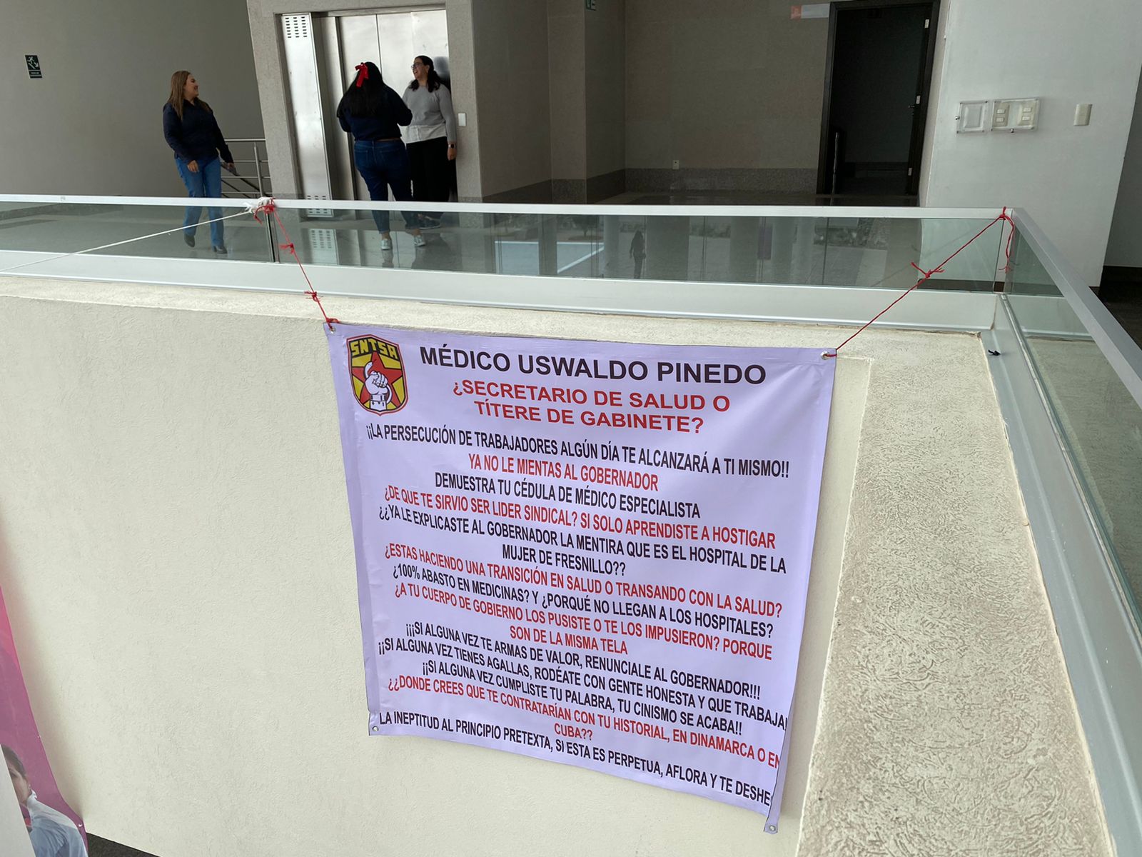 Provoca Pinedo Barrios a agremiados al Sntsa