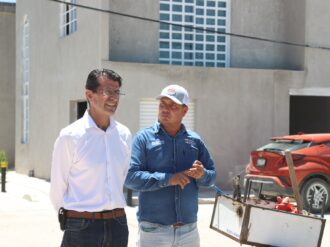 Supervisan obras en Calera