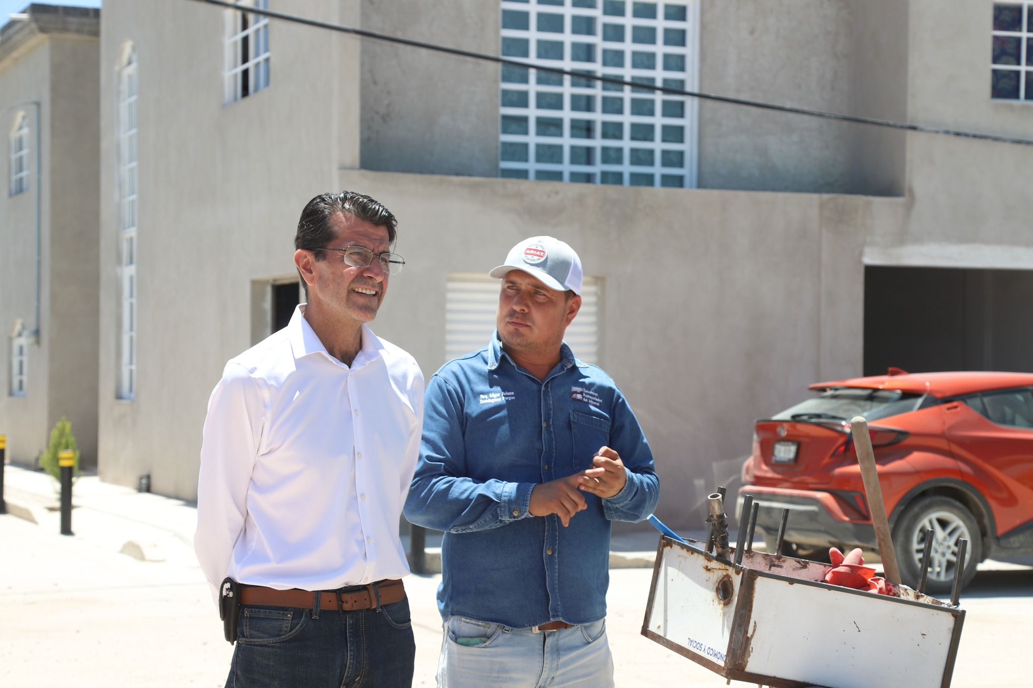 Supervisan obras en Calera