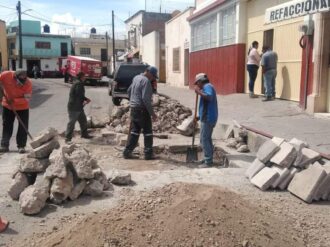 Siguen las acciones de bacheo