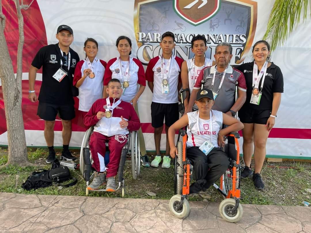 Suman atletas zacatecanos seis medallas en el los Paranacionales
