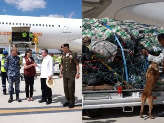 Aterriza en el AIFA avión de Venezuela con toneladas de ayuda para damnificados por huracán Otis