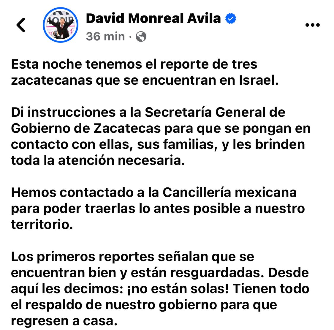 Hay tres zacatecanas atrapadas en Israel