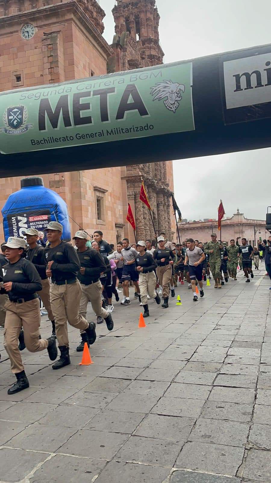 Exitosa, segunda Carrera 5K del Bachillerato General Militarizado