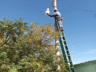 Rehabilitan alumbrado público de Sombrerete