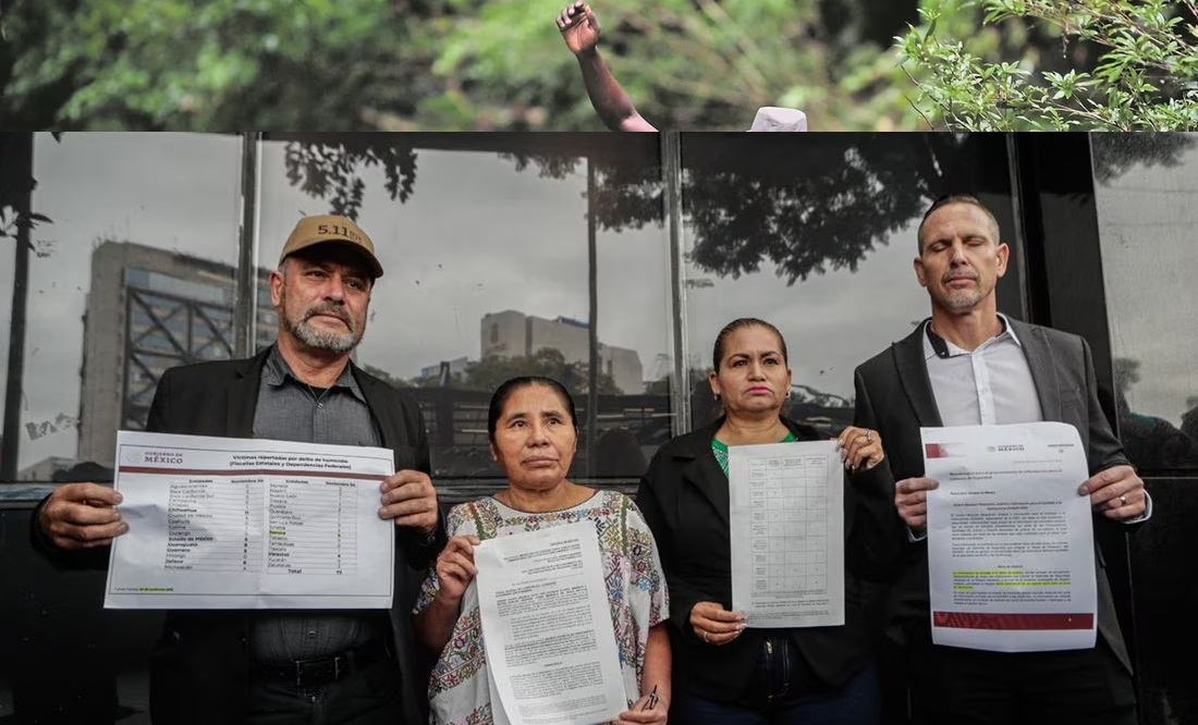 Familia LeBarón y Ceci Flores, madre buscadora, presentan denuncia en FGR por subregistro de muertos y desaparecidos 