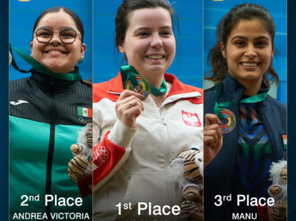 Andrea Ibarra, plata en la Copa Mundial de tiro deportivo