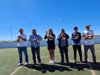 Inauguran cancha de futbol rápido 