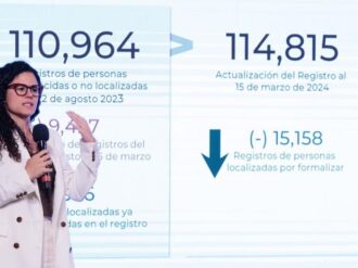 Oficialmente, en México hay casi 100 mil desaparecidos: Luisa María Alcalde