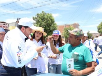 Tiene Javo Torres encuentro positivo en  fraccionamiento Los Balcones y Colonia Obrera