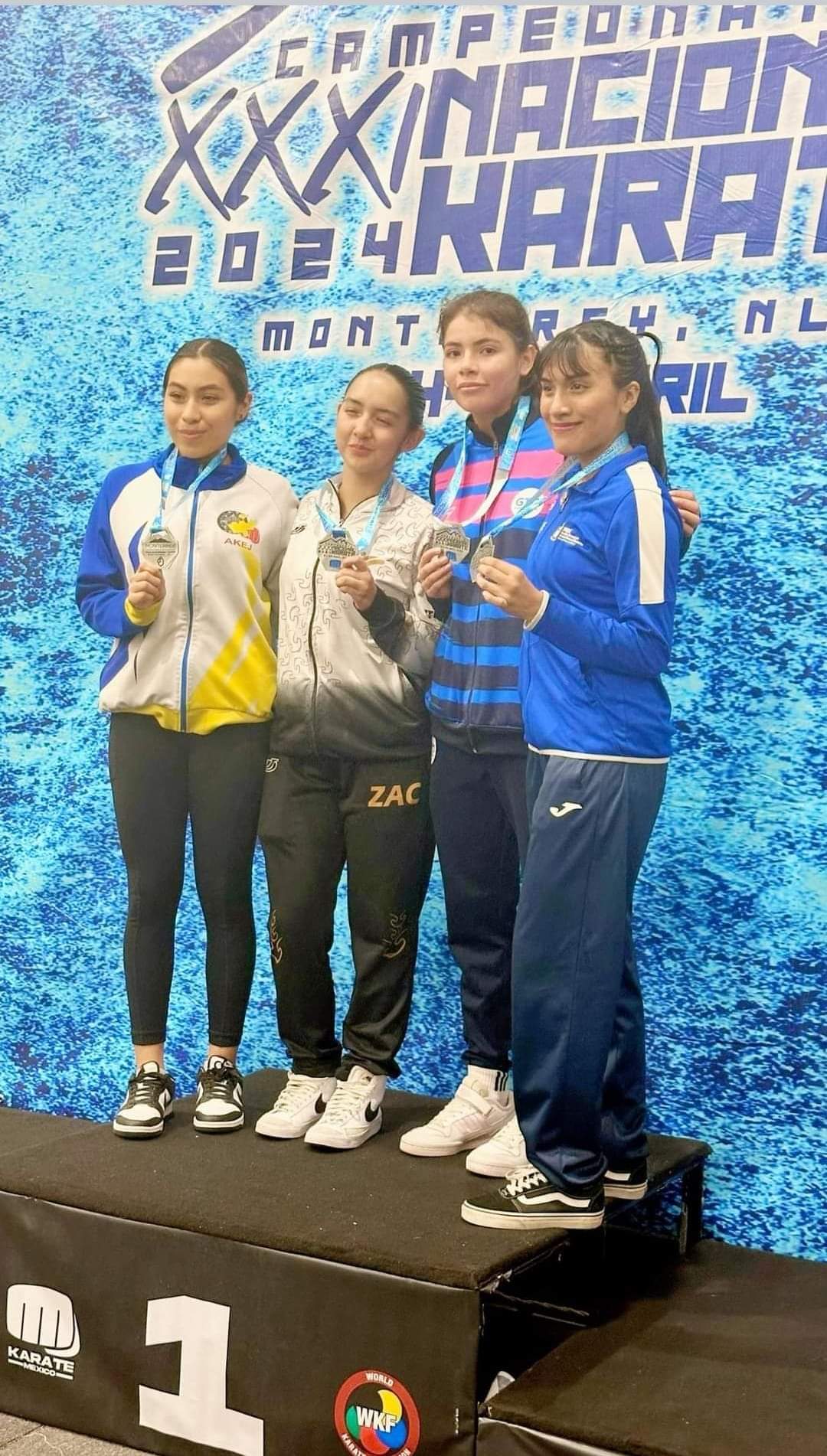 Oro y bronce para zacatecanos en el nacional de karate