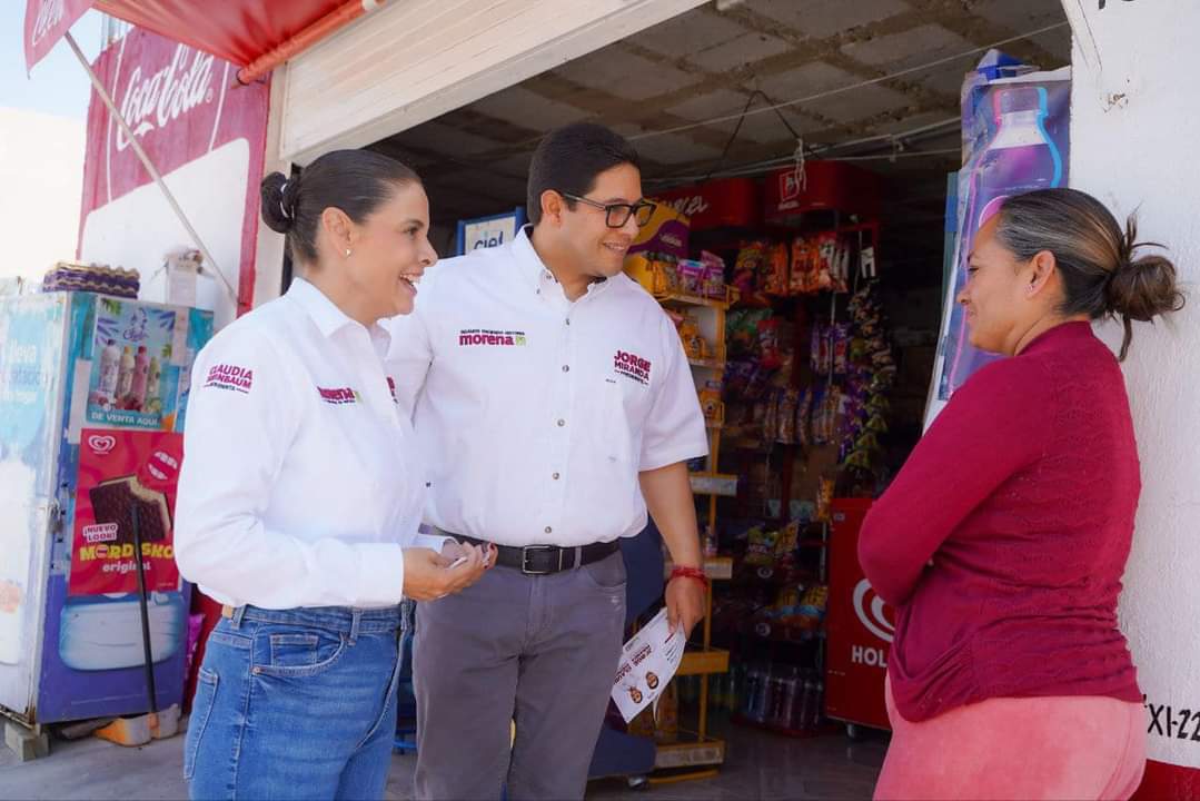 Recorren Jorge Miranda y Maribel Herrera Jardines del Sol
