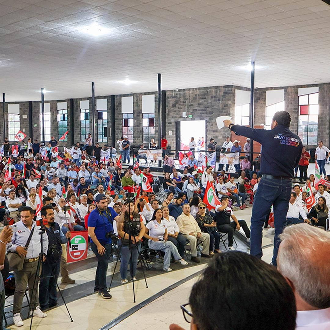 Recibe Javo Torres apoyo partidario en Fresnillo