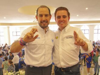 Chuy Badillo presente con Marko Cortés en Zacatecas