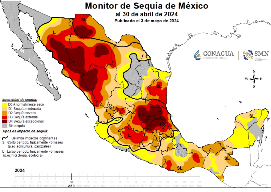 Manantiales, sin agua en Zacatecas: Conagua