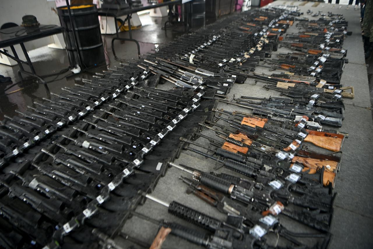 Destruyen 252 armas aseguradas