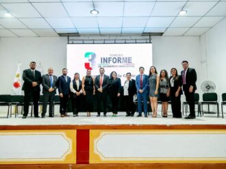 Rinde su tercer informe Hassan Garduño