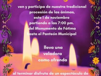 En Sain Alto recuerdan a los fieles difuntos con la Procesión de las Ánimas