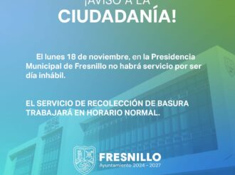 Suspende servicio presidencia de Fresnillo este lunes