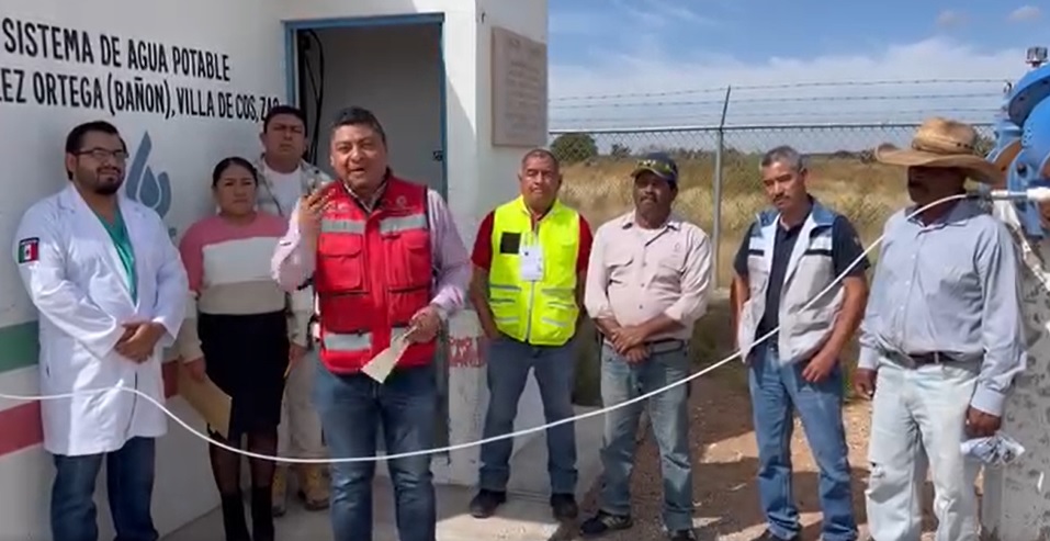 Instalan equipo clorador de agua potable en Bañón
