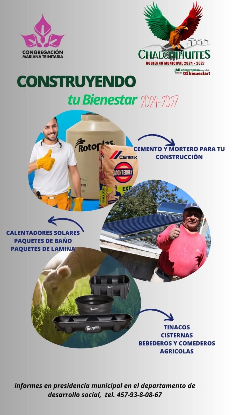En marcha, el programa Construyendo tu Bienestar en Chalchihuites