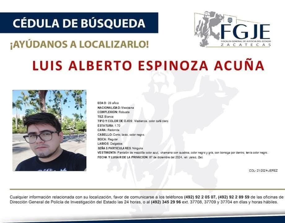 Hallan sin vida al joven Luis Alberto