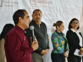 Construyen barda perimetral en jardín de niños de Guadalupe