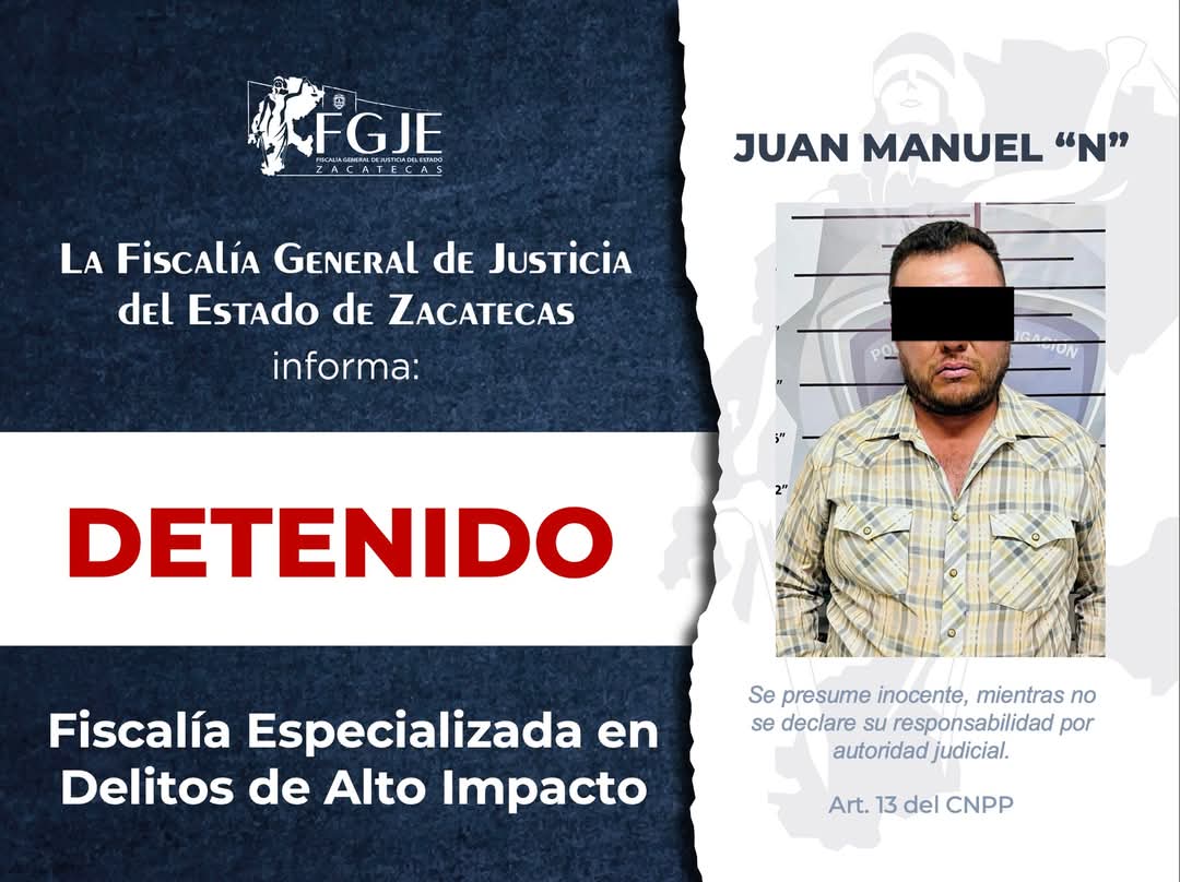 Detienen a extorsionador de campesinos