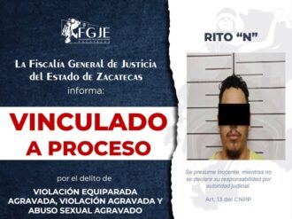 Vinculan a proceso a Rito “N” por violación equiparada, agravada y abuso sexual agravado