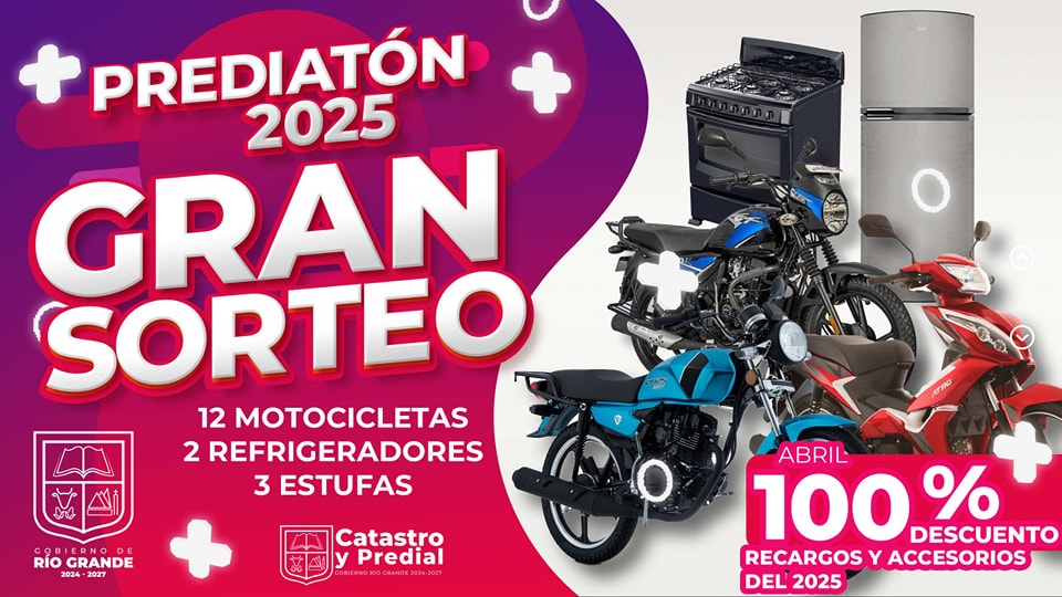 Con el Prediatón 2025, Río Grande estimula pago del predial