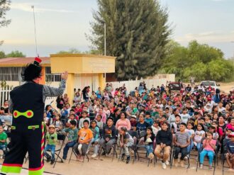 Llevan alegría y diversión a niños de Boquilla de Arriba