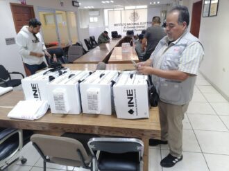 Inicia el INE Zacatecas traslado de paquetes electorales para la elección del 1 de junio