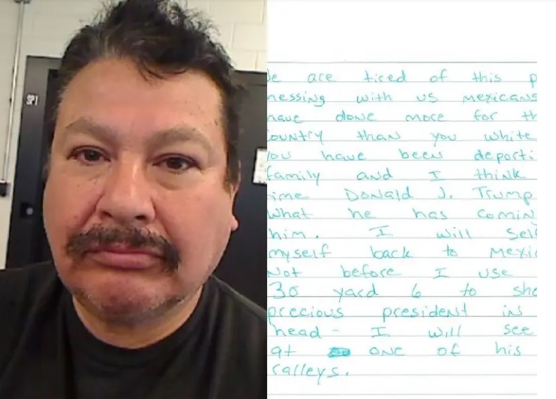 Arrestan a migrante mexicano que amenazó con disparar a Trump