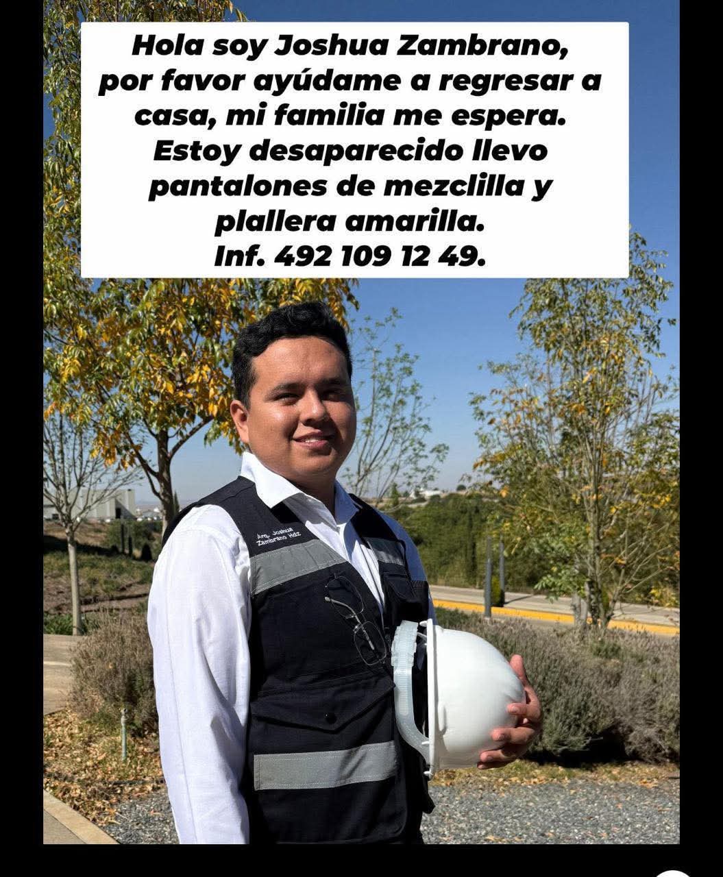 Desaparece hijo del alcalde de Ojocaliente 