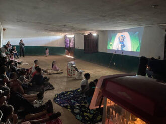 Llega el cine a Llano Blanco Norte