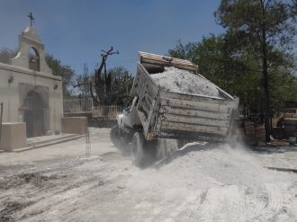 Con el “Cheque del Presidente” avanza obra en La Jabonera