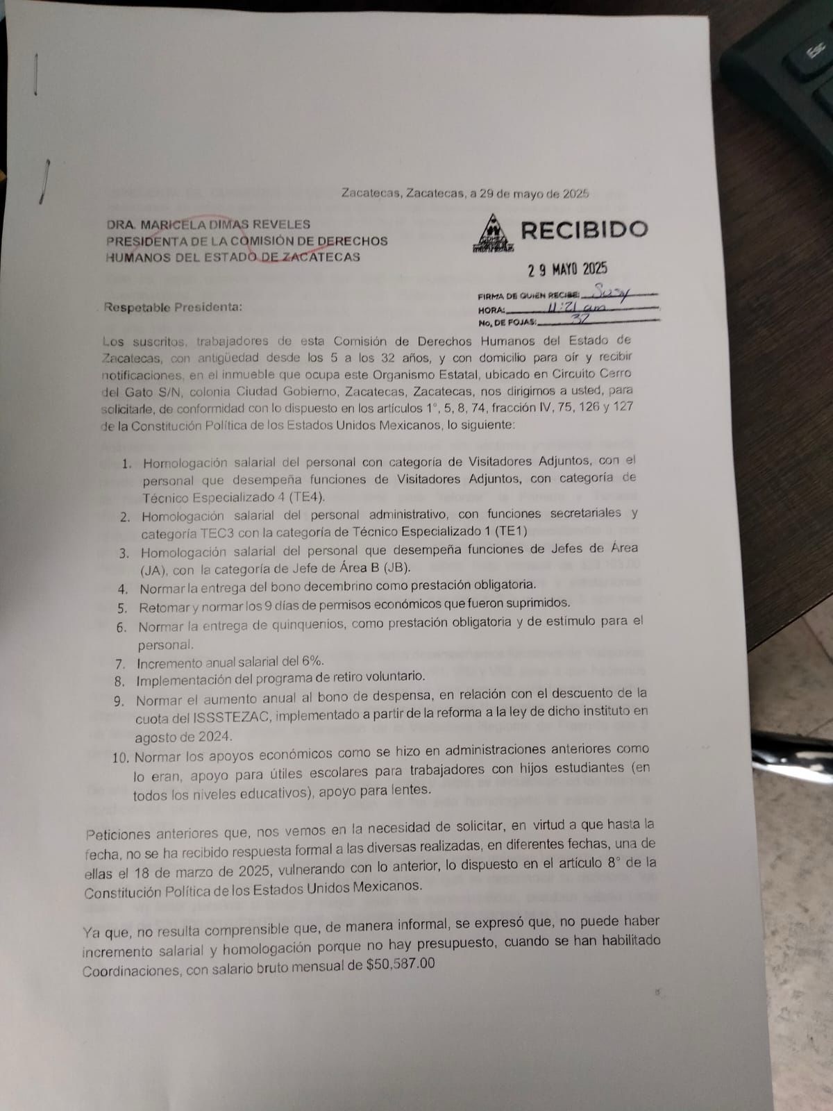 Acusan a titular de Derechos Humanos de ignorar a la base trabajadora