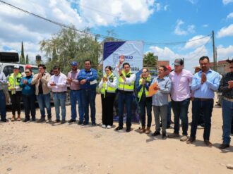 Amplían redes de drenaje y agua potable en Fresnillo 