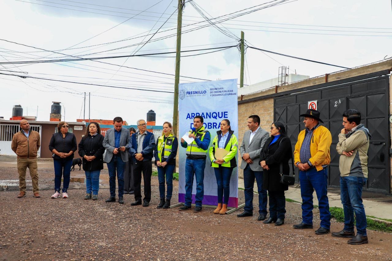 Con obras sigue el desarrollo de Fresnillo 