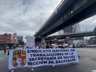 Se manifiesta el personal de salud en la Ciudad de México y Zacatecas