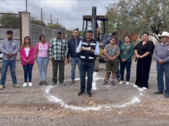 Construyen línea de drenaje en Chupaderos