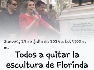 Vámonos doña Florinda…quieren quitar su estatua en Juchipila
