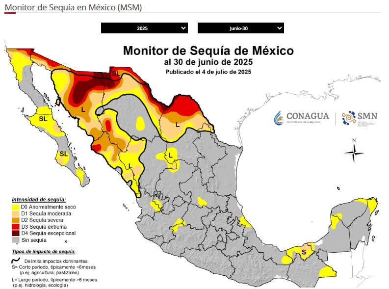 Salen de la sequía severa cuatro estados