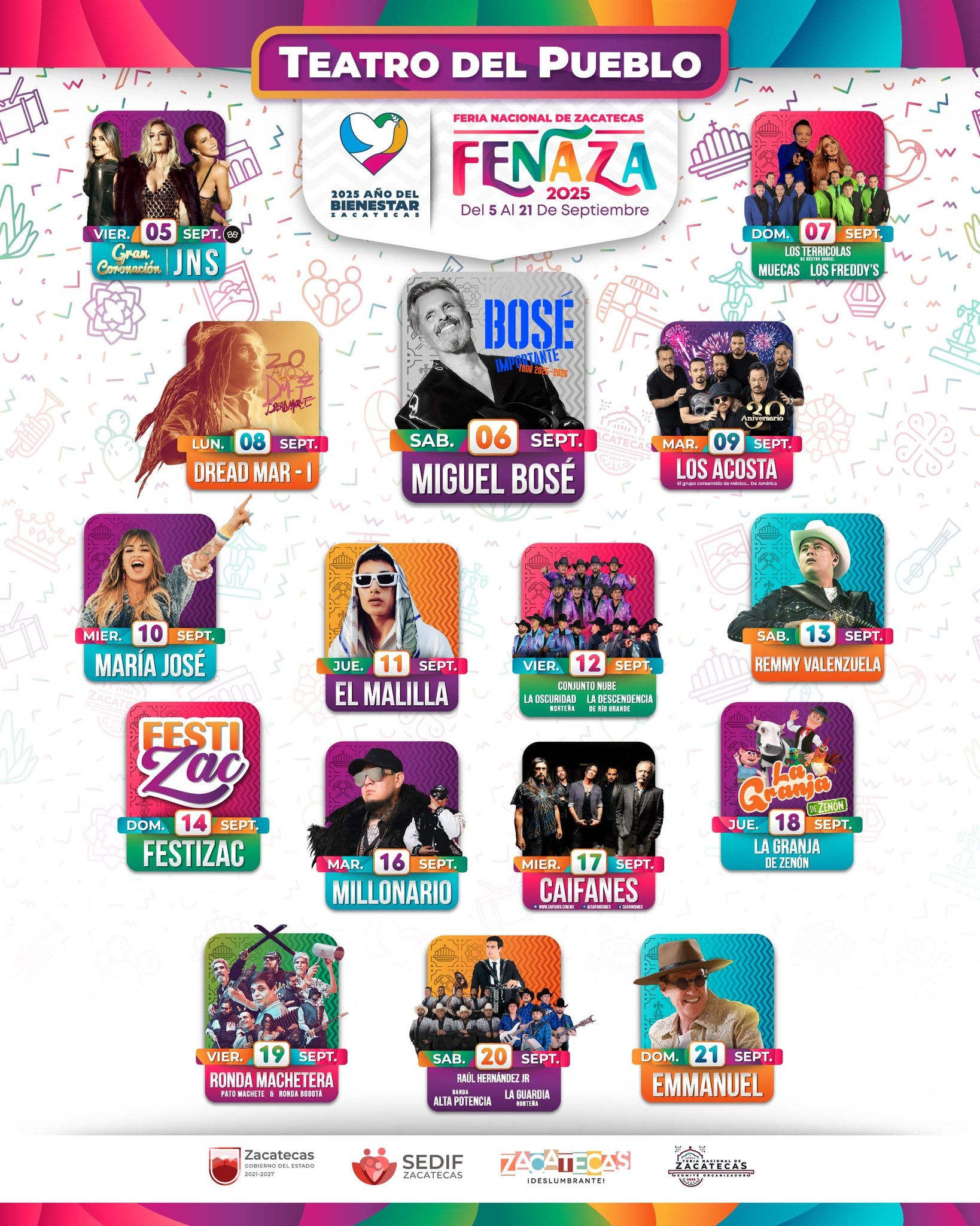 Decepciona programa artístico de la Fenaza 2025