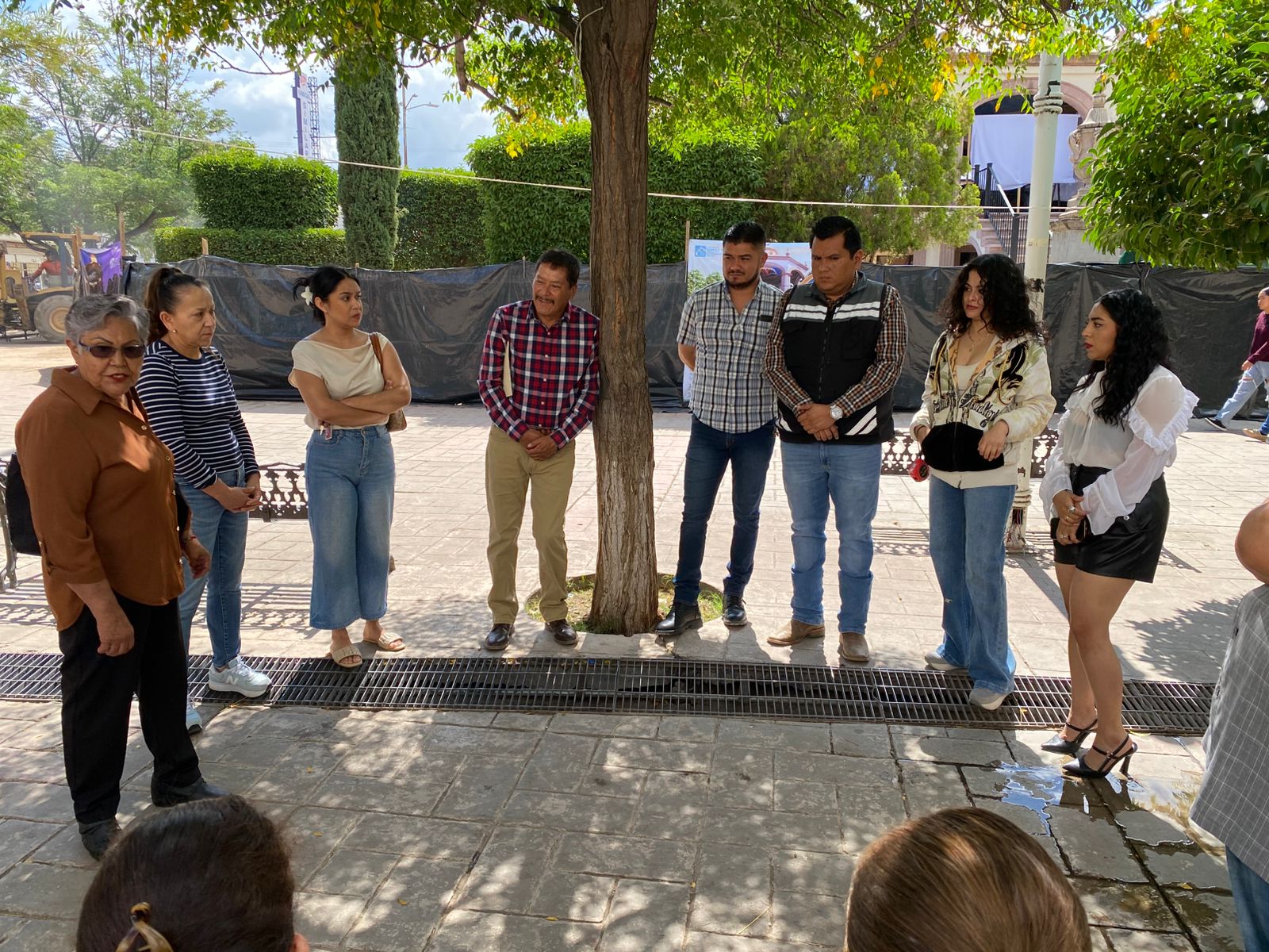  Avanza la remodelación de la Plaza Principal de Río Grande